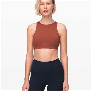 Lululemon Energy Bra High Neck Rustic Clay Size 8